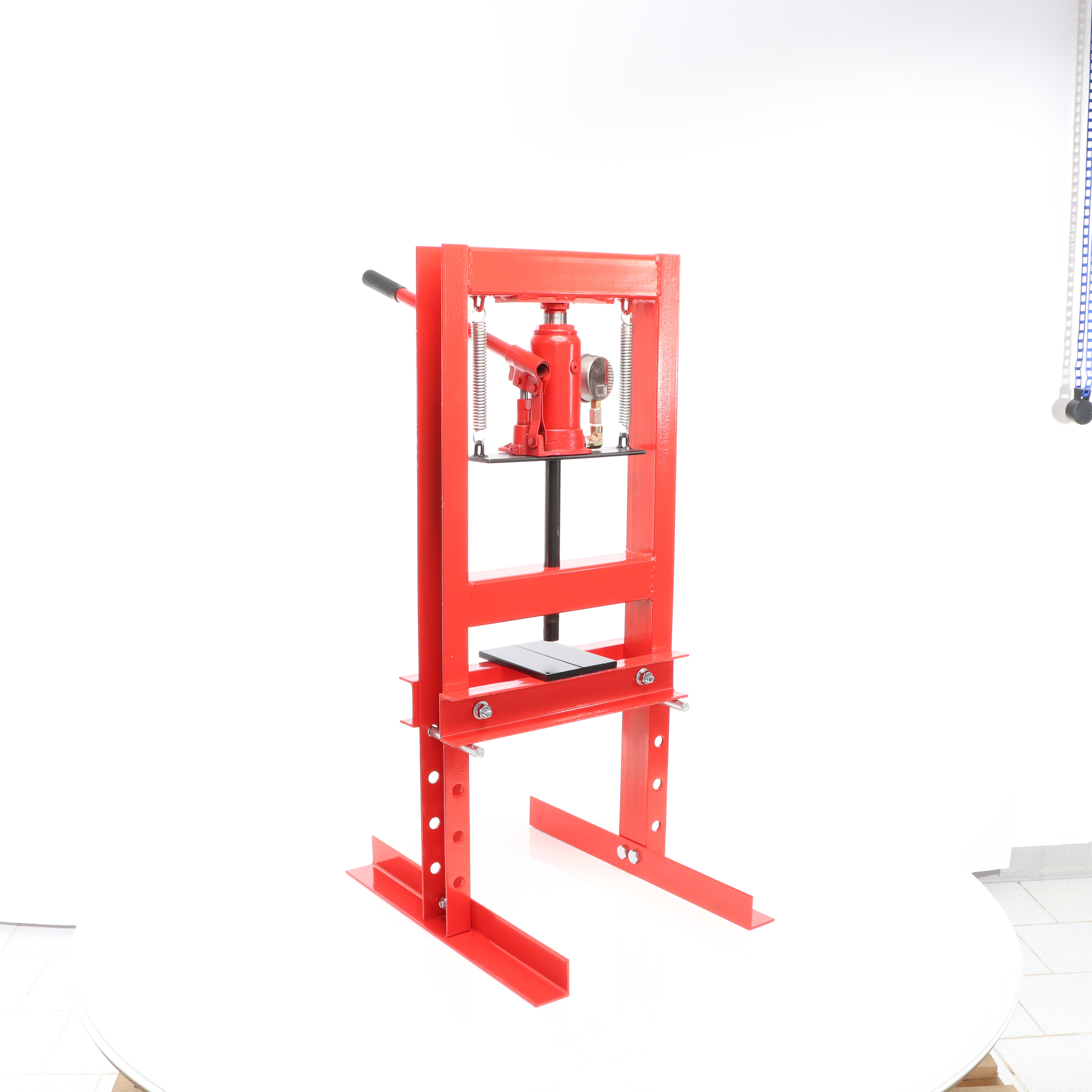 Pressa idraulica da officina 6t Pressa a telaio per cuscinetti con manometro