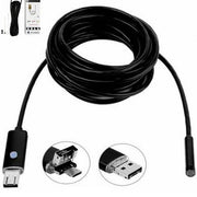 Trade Shop - Telecamera Endoscopica 1.5 Metri Tubo Flessibile Usb 6led Impermeabile Ispezione -