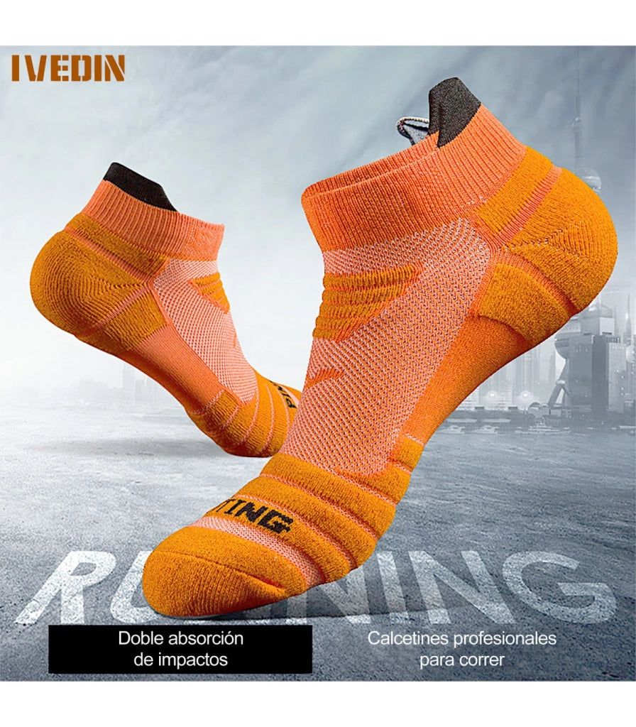 Calzini Sportivi Sottili Caviglia | Cotone e Nano Argento Antiodore | Taglie Uniche 34–37 e 37–43 EU