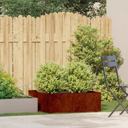 Fioriera Arrugginita 80x80x30 cm in Acciaio Corten 860807