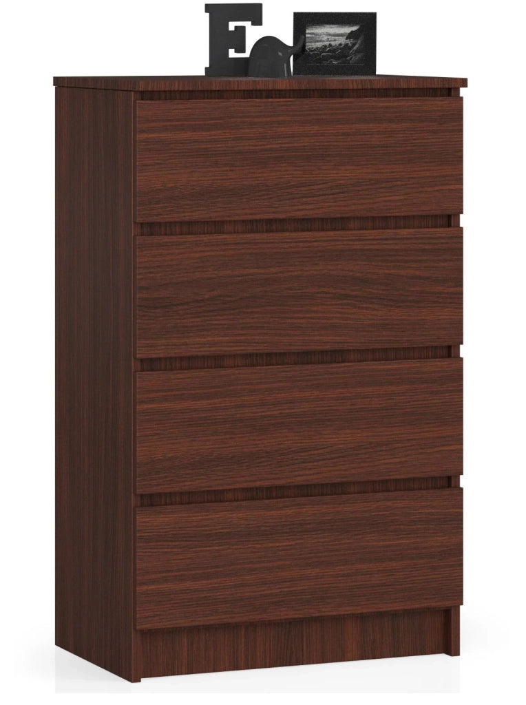 Cassettiera AKORD K60 Cassettiera Wengé 60 cm 4 cassetti 60x40x99 cm