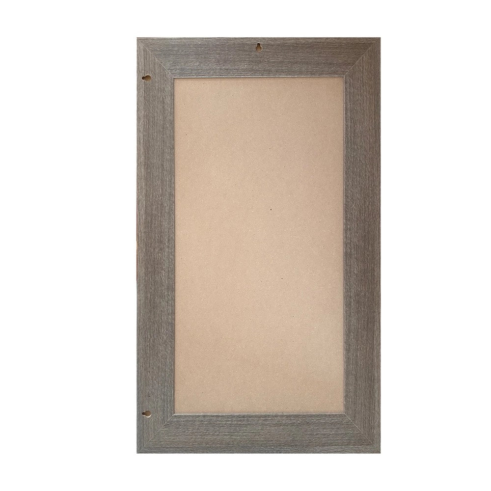 Specchiera Loto Rettangolare con Cornice Larice grigio 102x65 cm. – Eleganza Naturale per Ogni Ambiente