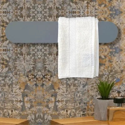 Scaldasalviette elettrico Ness 48 cm grafite opaco 40W in ceramica