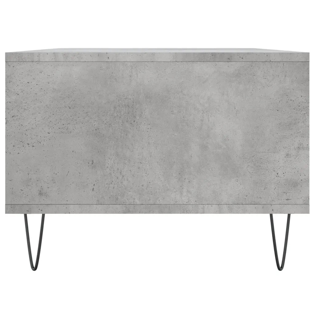 Tavolino Salotto-Tavolino da soggiorno-Tavolo Grigio Cemento 90x50x36,5 cm Legno Multistrato 844216