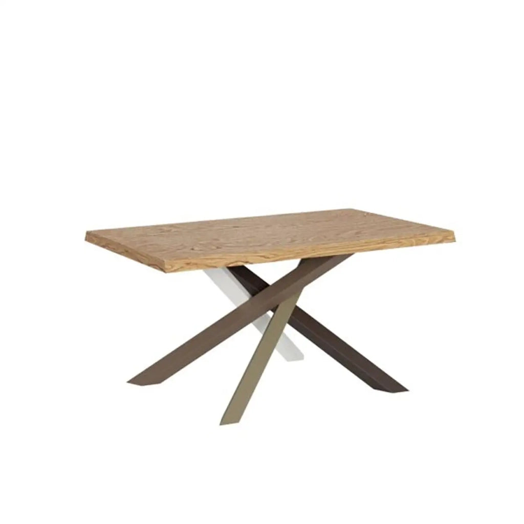Tavolo allungabile 140/240x90 cm Versalux rovere scortecciato gambe multicolore 4/B