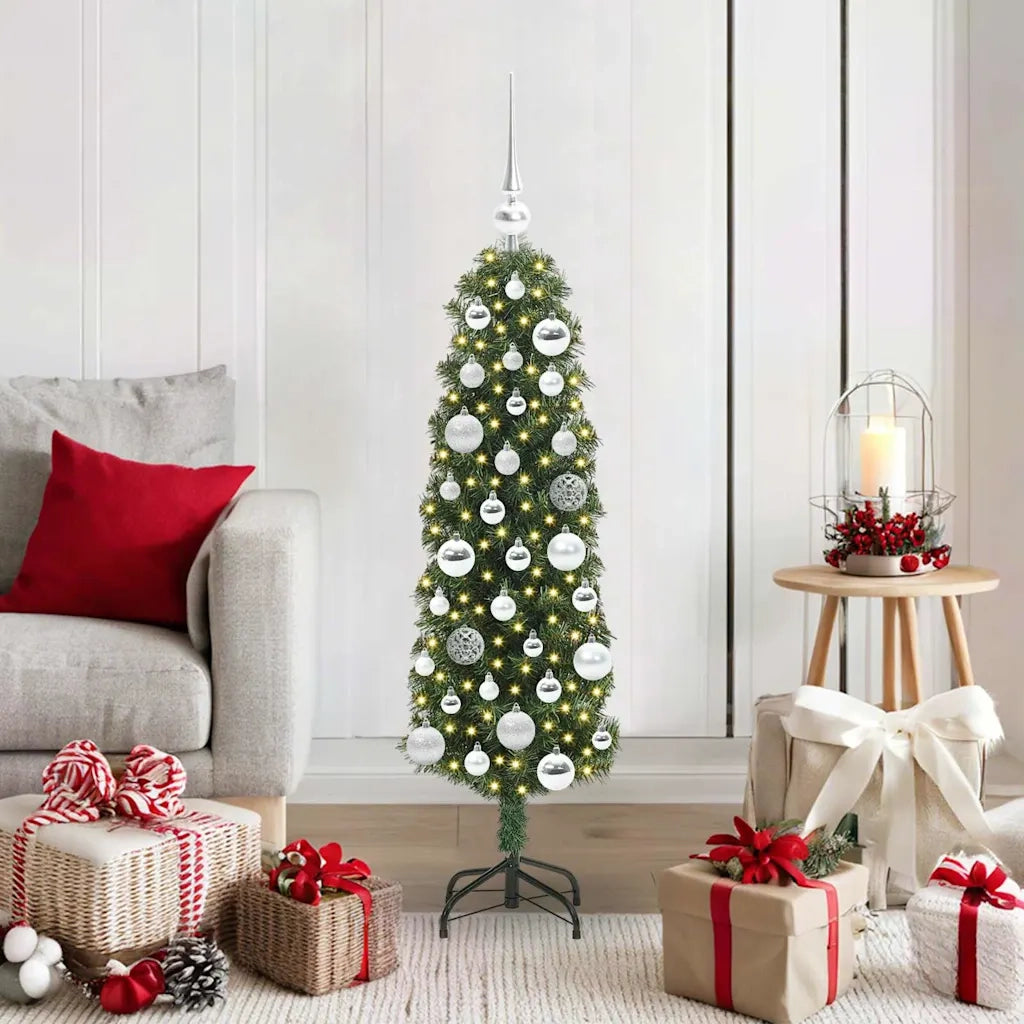 Albero di Natale artificiale con 150 LED Verde 120 cm 3394926