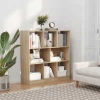Scaffale Libreria con 8 Scomparti, 97,5 x 30 x 100 cm, Quercia