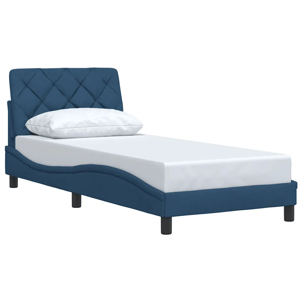 Giroletto senza Materasso Blu 80x200 cm in Tessuto
