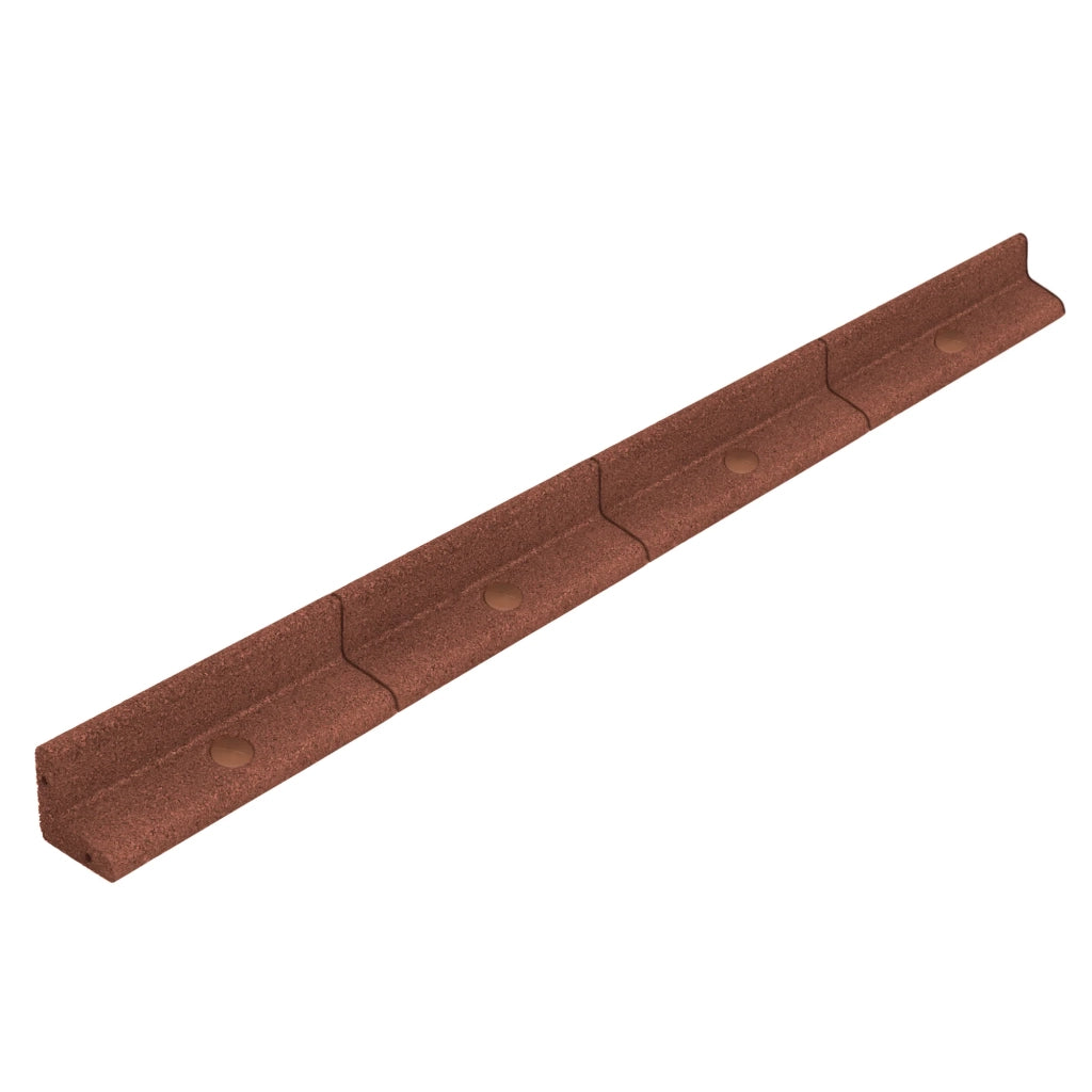 Bordura Flessibile da Giardino 16 x 1,2 m Terracotta con Martello in Gomma