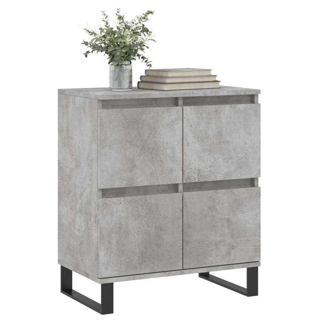 Credenza | Madia | Buffet da pranzo | Armadio da pranzo Grigio Cemento 60x35x70 cm in Legno Multistrato