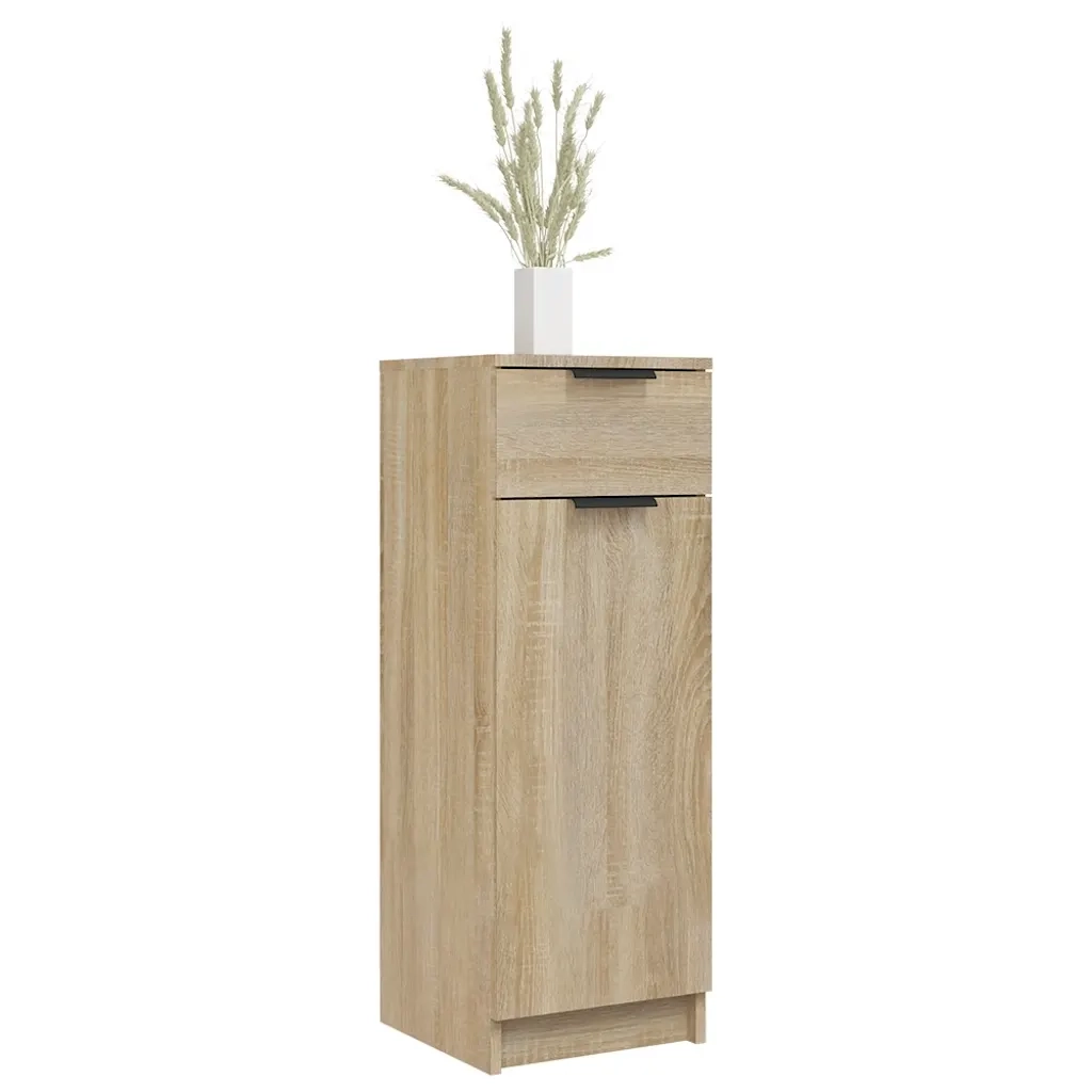 Armadio da Bagno Rovere Sonoma 32x34x90 cm in Legno Multistrato cod mxl 49547