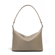 Borsa a tracolla da donna in vera pelle, stile western, grigia