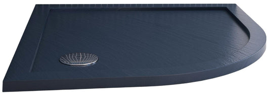 Piatto Doccia Semicircolare in Acrilico Fosterberg Floret 4 Antracite 80x80 cm