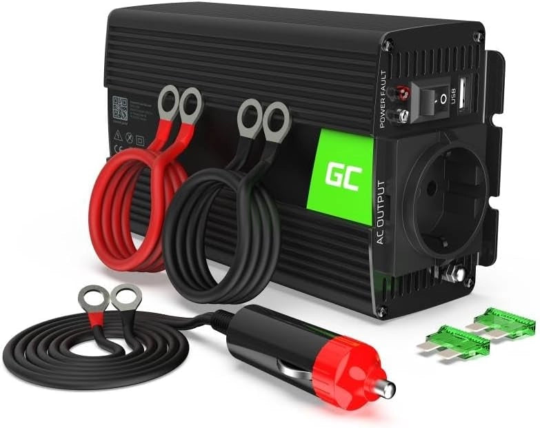 Green Cell PRO 2000W/4000W 12V 220V/230V Onda Pura Inverter Invertitore di Tensione Fotovoltaico DC AC per Camper Auto Convertitore di Potenza, Trasformatore sinusoidale Pura USB