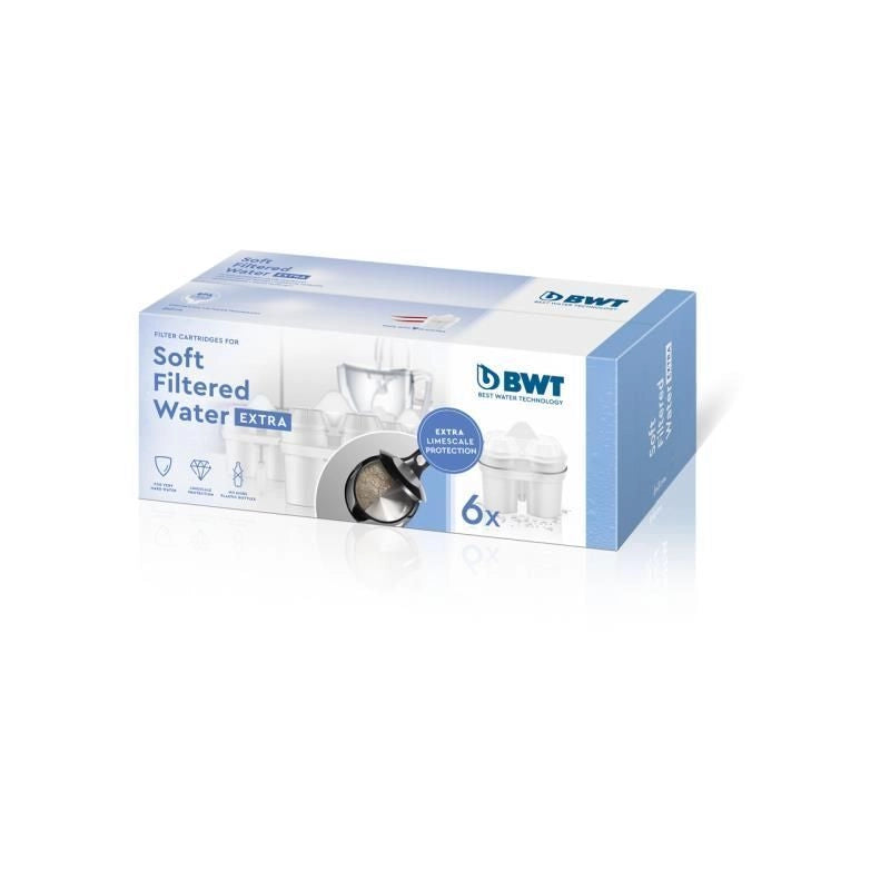 BWT soft_extra_kartuschen_parent SOFT FILTERED WATER EXTRA Cartuccia Filtrante Riduzione Cloro Calcio e Metalli Pesanti Fino a 120 Litri Colore Bianco