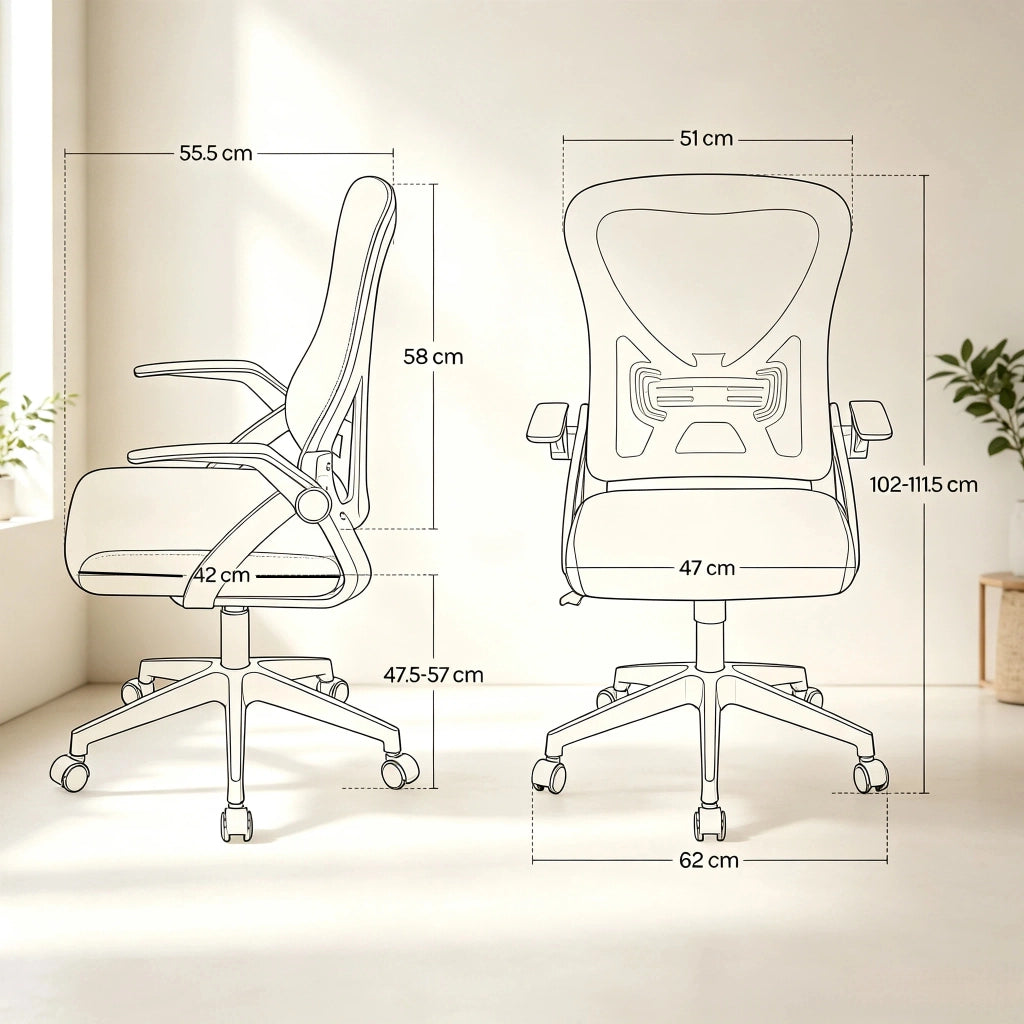 SEDIA da ufficio ergonomica girevole regolabile in altezza rosa