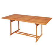 Set da Pranzo da Giardino 7 pz in Legno Massello di Teak 3059575