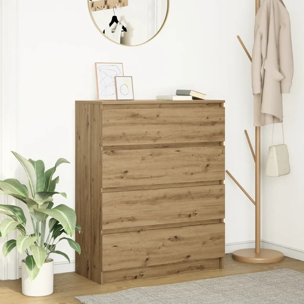 Credenza Rovere Artigianale 80x35x99 cm in Legno Multistrato 3328488