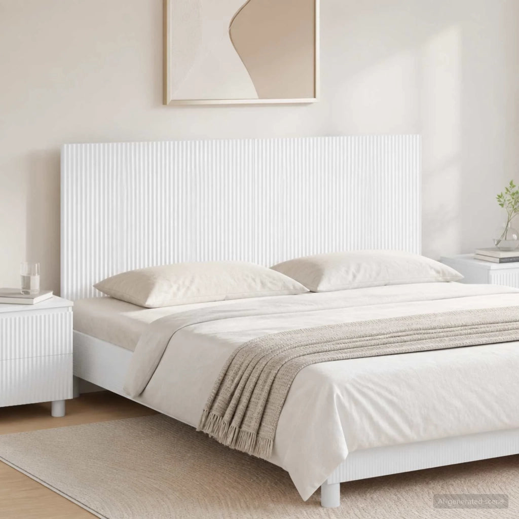 Testiera da Muro ARNHEM Bianco Legno ingegnerizzato 896735