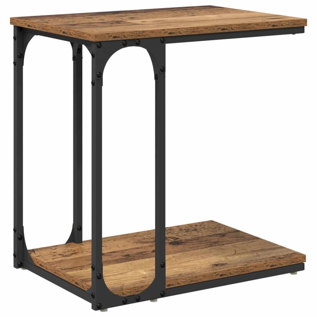 Tavolo laterale Legno vecchio 50 x 35 x 52 cm Legno multistrato