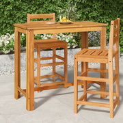 Tavolo da Bar da Giardino 120x60x105cm Legno Massello di Acacia cod mxl 34307