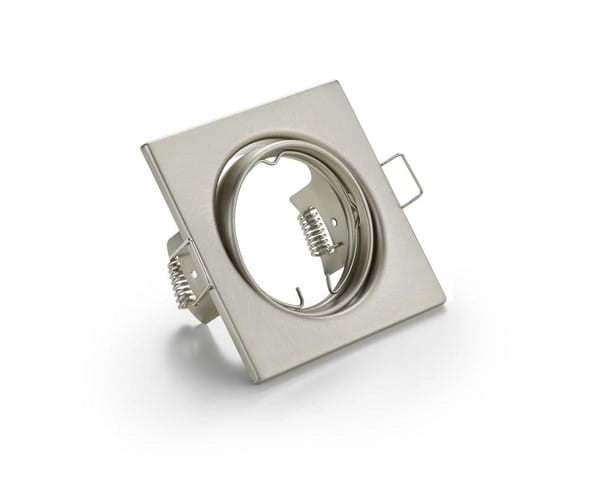 Faretto incasso Trio JURA argento quadrato GU10 orientabile