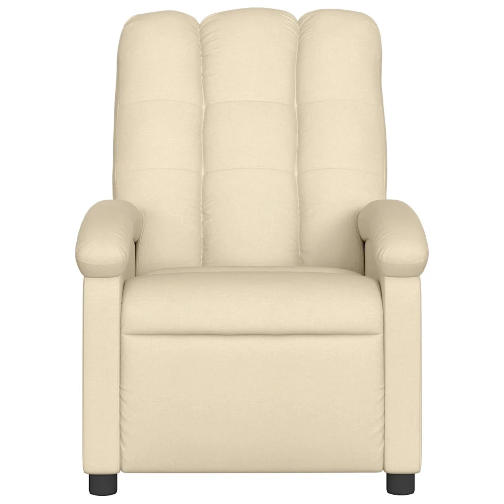 Divano Sedia-Poltrona reclinabile in tessuto color crema 360150