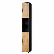 Mobile bagno alto Irma Rovere dorato/Antracite 30 x 192 cm Vicco