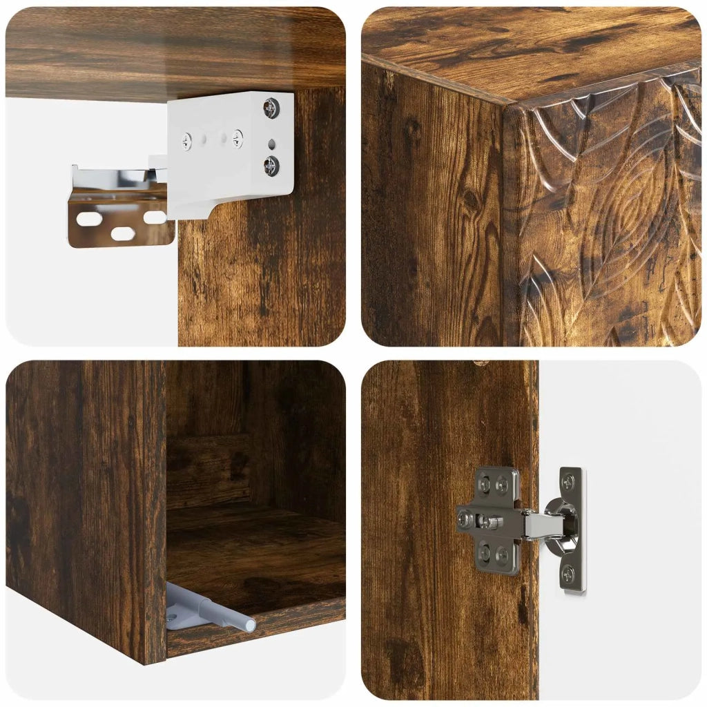 Set di armadi 2 pcs Rovere Fumo 33 x 34,5 x 90 cm 3416732