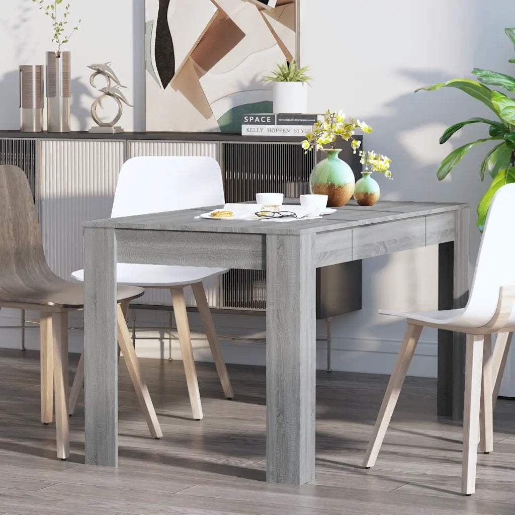 Tavolo da Pranzo | Tavolo da cucina Grigio Sonoma 140x74,5x76 cm Legno Multistrato