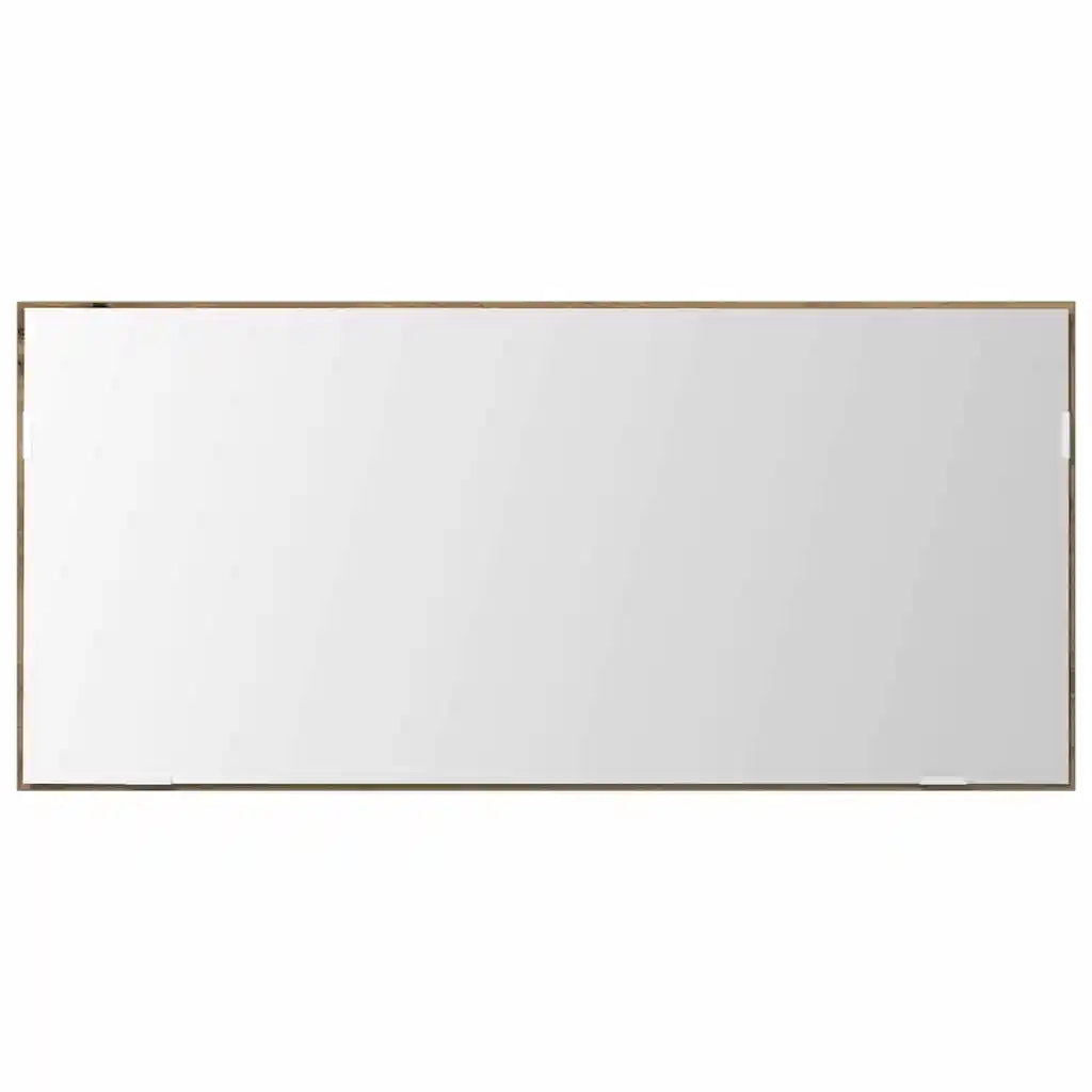 Specchio con luci a strisce a LED-Specchio da bagno rovere artigianale 80 x 37 cm
