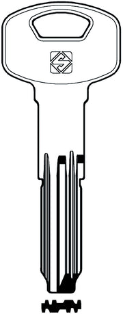 Silca CHIAVE PUNZONATA OTTONE YA90 (G. VAG 1) YALE 5.00 pz