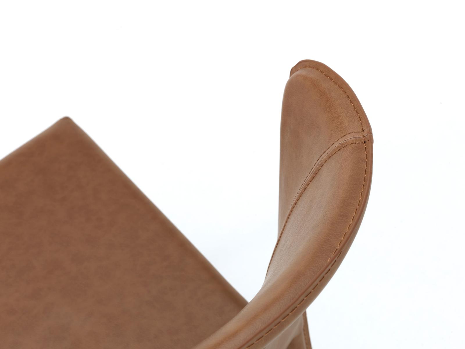 Set 4 Sedie 49x56xH82 cm in Similcuoio Break Whisky