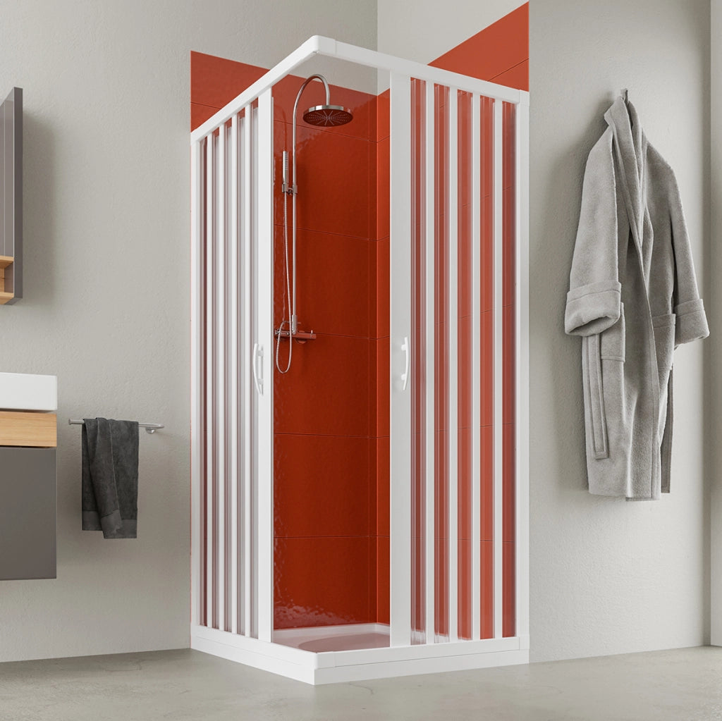Box Doccia ad Angolo a Soffietto Apertura Forte 100 cm a 80 100 SFC20 a 100