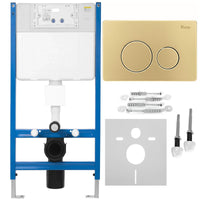 Telaio Wc Da Incasso K011a-q Rea I Brush Gold