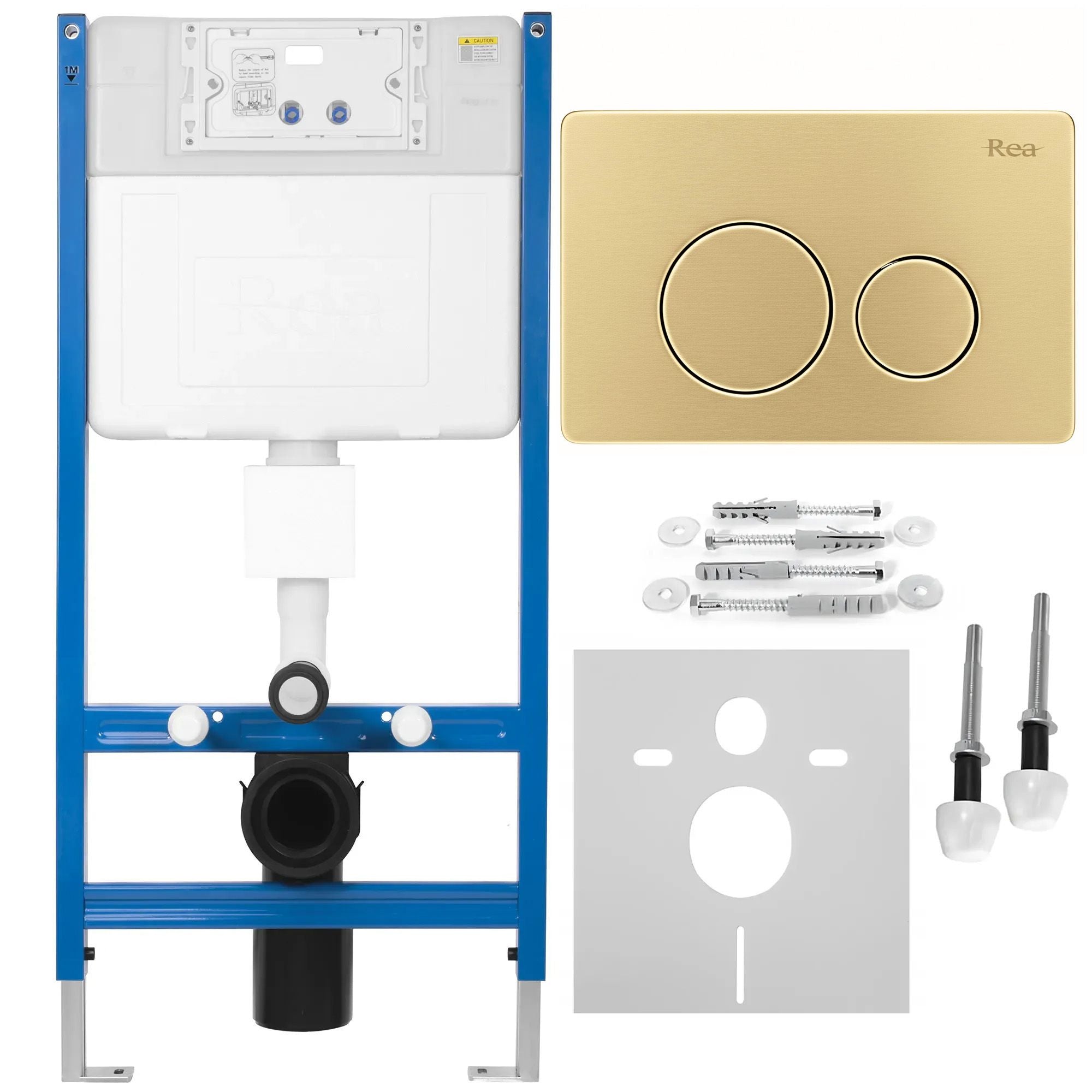 Telaio Wc Da Incasso K011a-q Rea I Brush Gold