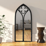 Specchio-Specchio DecorativoNero 70x30 cm Ferro per Uso Interno 760604