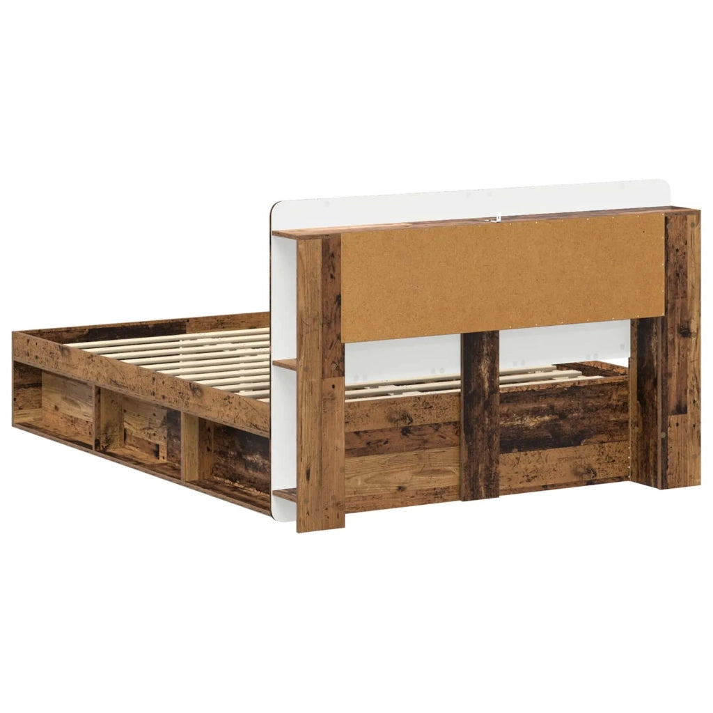 Telaio del letto con storage Legno antico 135 x 190 cm 3433482