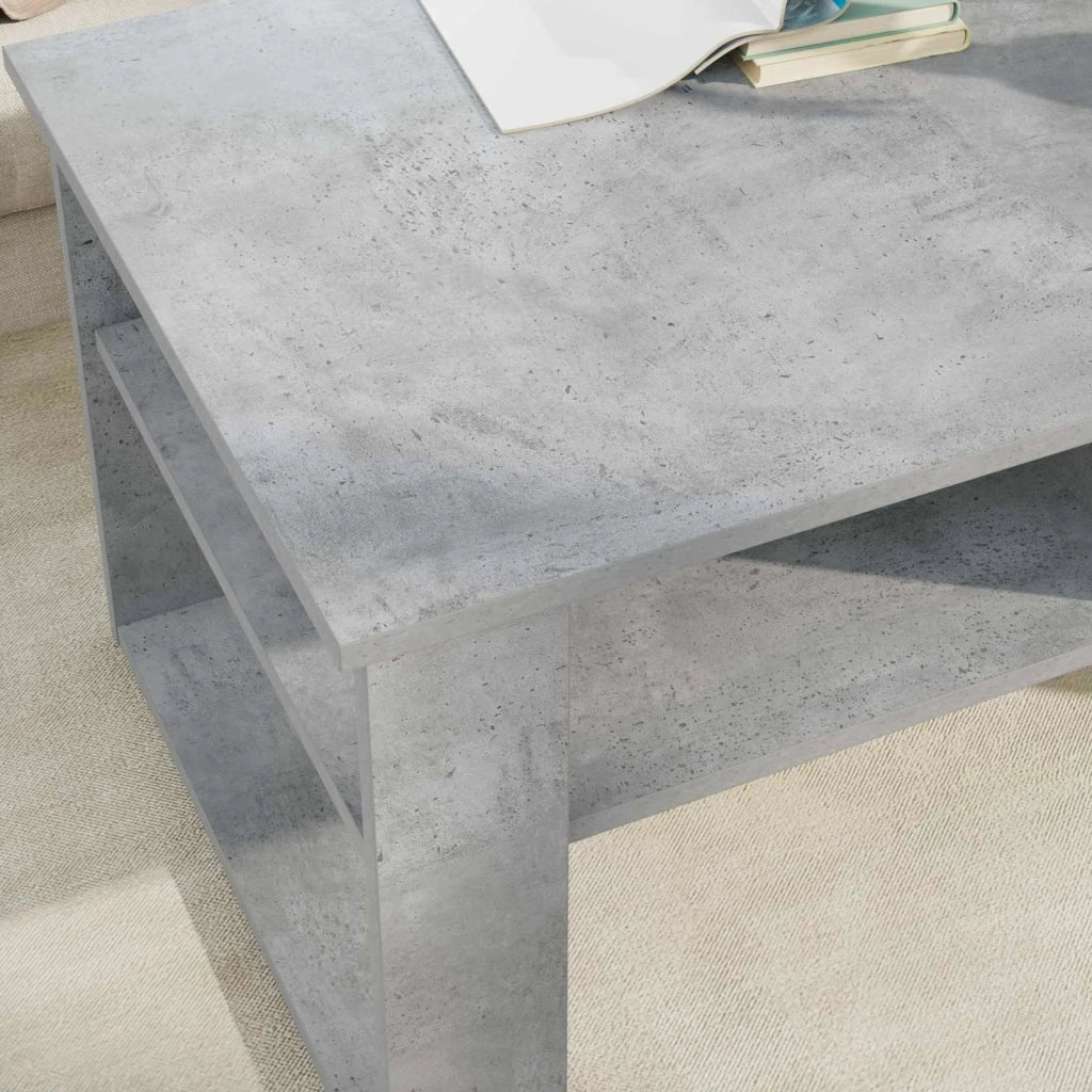 Tavolino da salotto Grigio cemento 96 x 54 x 44 cm 8000151