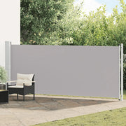 Tenda Laterale Retrattile per Patio 614x160 cm Grigia 313379