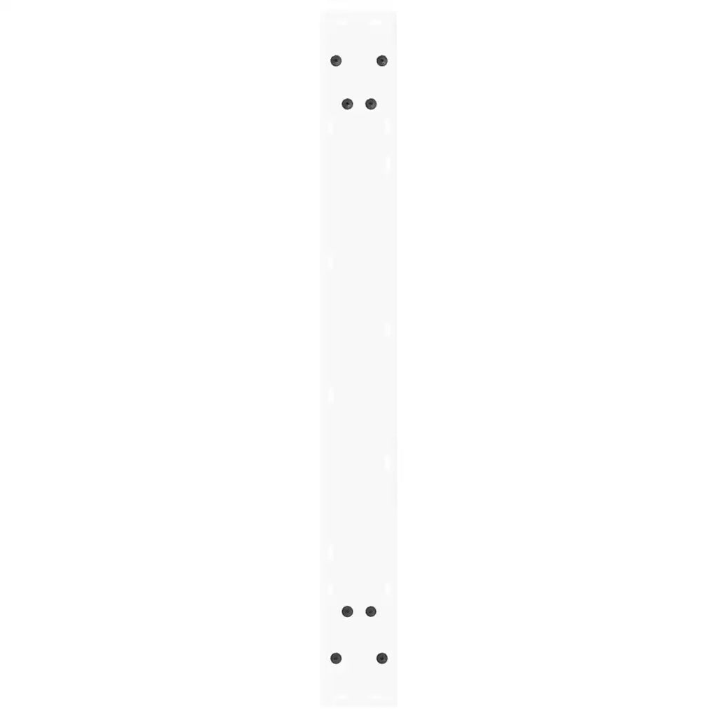 Gambe per tavolo da pranzo a forma di V 3 pz bianche 100x(72-73,3) cm in acciaio