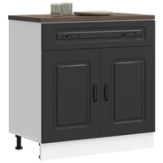 Base da Cucina Kalmar Nero in Legno Multistrato 853498