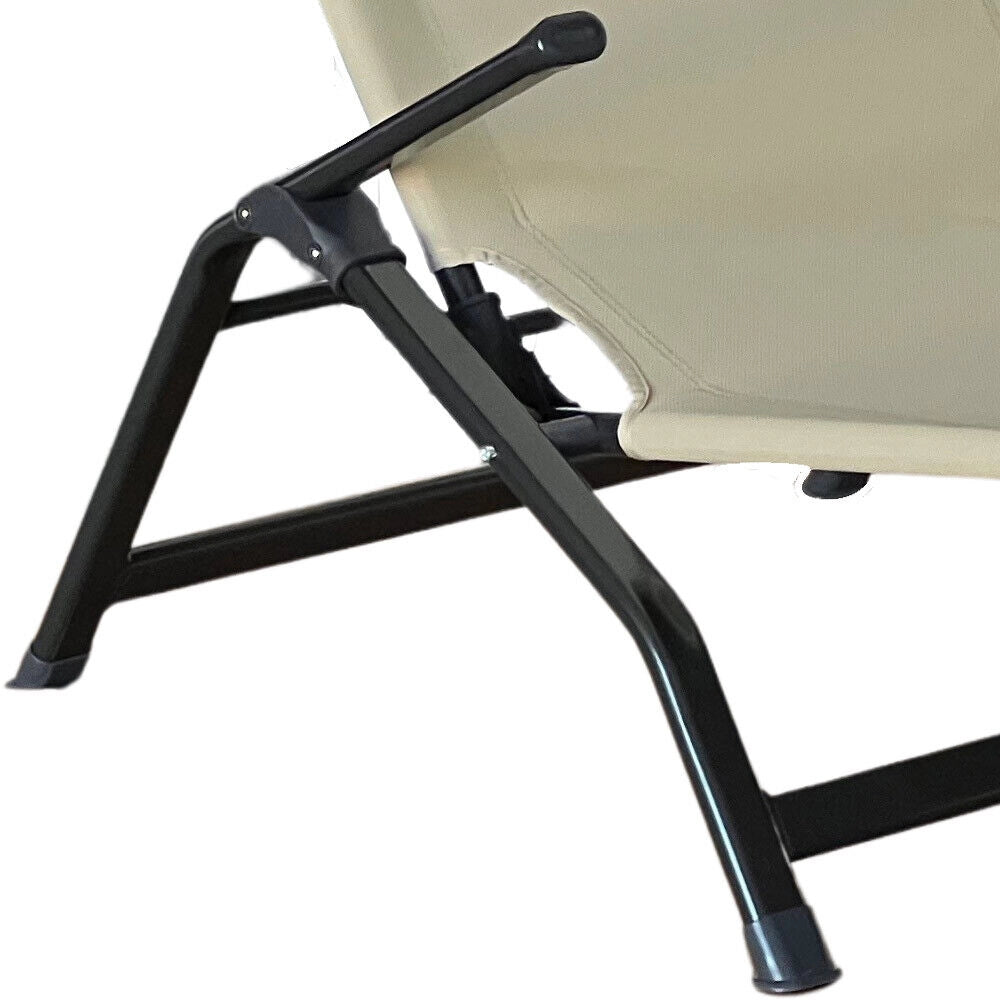 Sdraio lettino metal far Beachtlux oscillante beige ecru new 2024