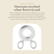 Eggshell cutter in acciaio inossidabile - Resistentente all'acqua del lavello - Progettato per durare - Design ergonomico - Facile da pulire