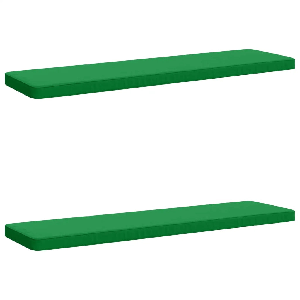 Cuscini per Panchina a 2 Pezzi VUGHT 2 pz 100% Poliestere Verde 951325