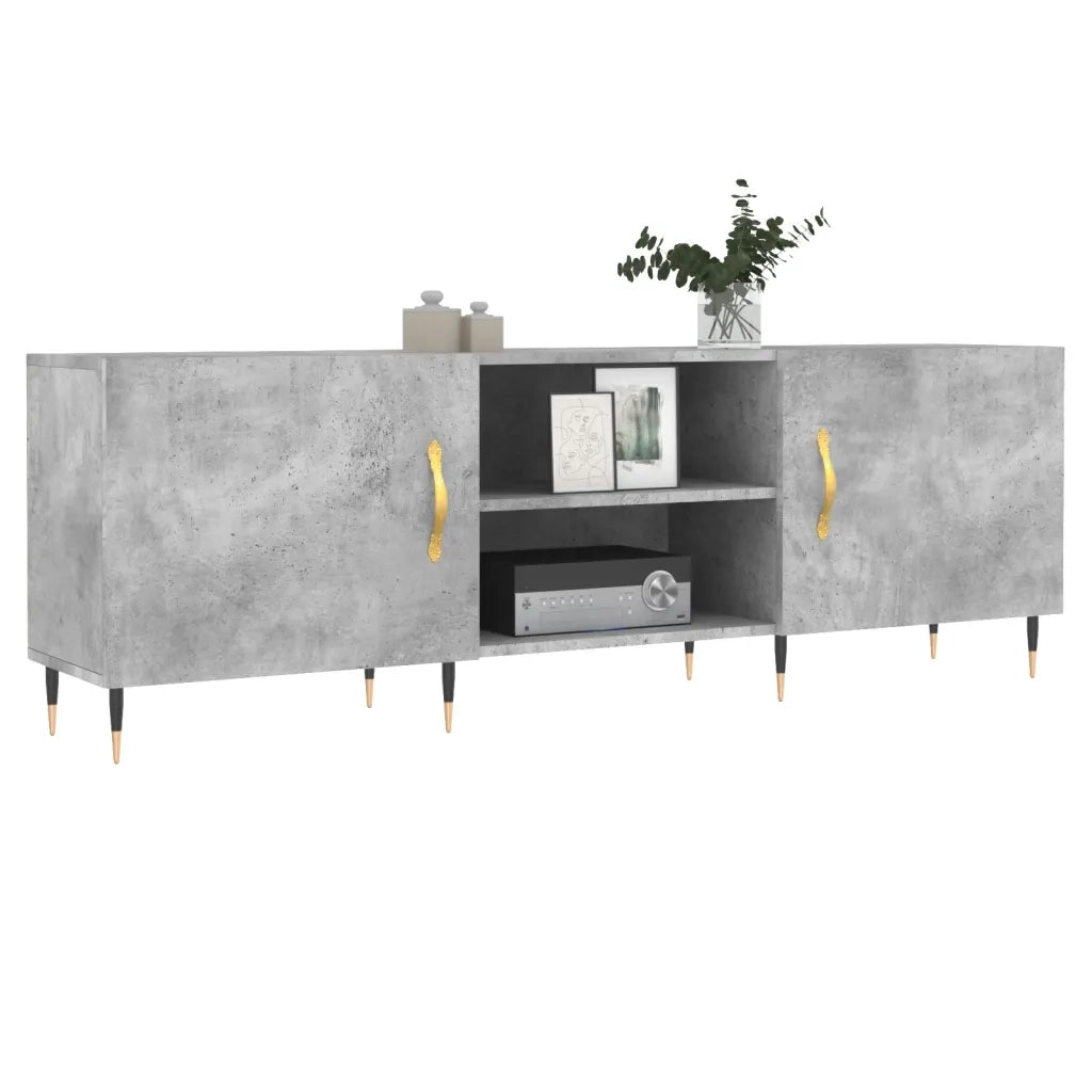 vidaXL Mobile Porta TV Grigio Cemento 150x30x50cm in Legno Multistrato