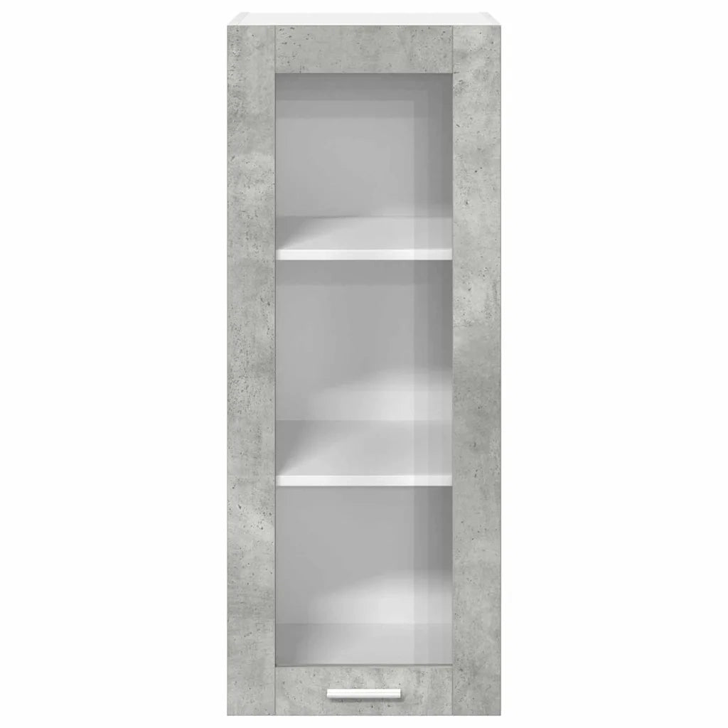 Armadio pensile con porta Grigio cemento 40 x 31 x 100 cm 884381