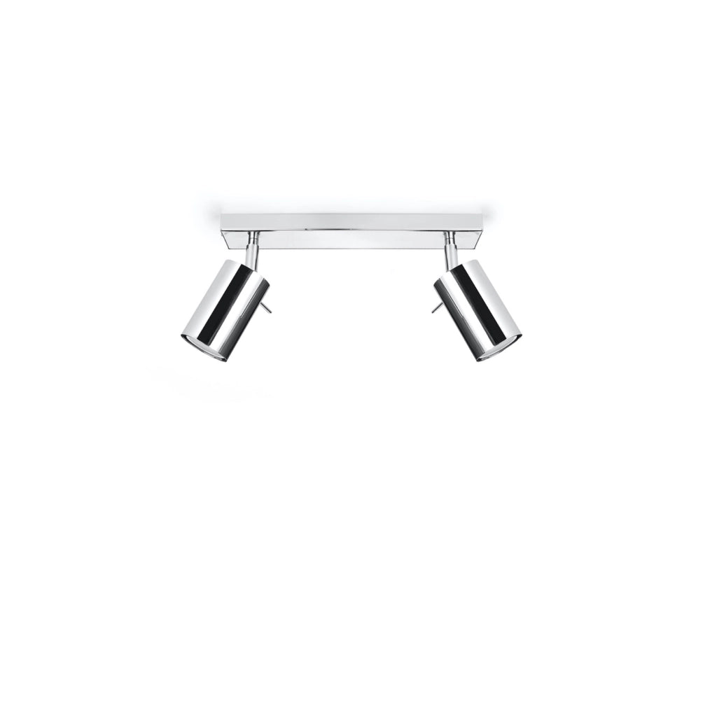 Faretto soffitto Torque 2 luci cromato GU10 Pure Lume