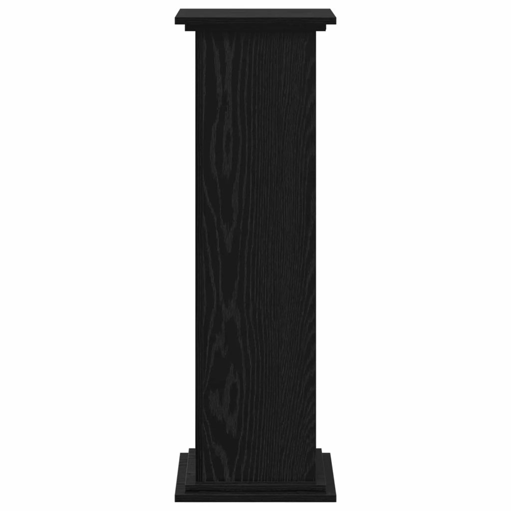 Supporto per piante | Sostegno per piante Rovere Nero 33 x 33 x 100 cm