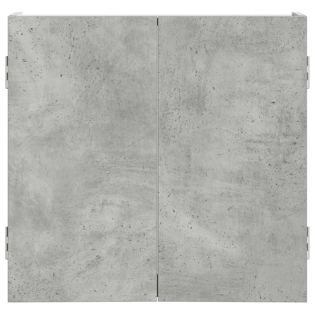 Armadio per Dartboard Grigio Cemento 56 x 12 x 53,5 cm 8006663